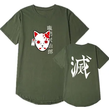 Nový Japonský streetwear Anime Démon Vrah t shirt Tanjiro Kamado Kostým vtipné tričko Hip hop Harajuku off white tee tričko homme