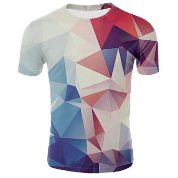Nový jednoduchý štýl-krátke rukávy T-shirt digitálne 3D horúci tlač mužov a žien palcový košele deti XXS-6XL