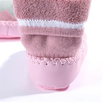 Nový Krytý Batoľa, Ponožky, Topánky Baby Ponožky Zimné Hrubé Froté Bavlny Baby Girl Ponožka s Gumovou Podrážkou Dieťa Zvierat Zábavné Ponožka