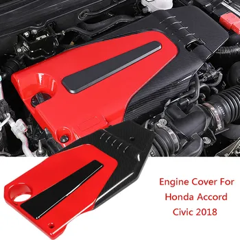 Nový Motor Kryt Kapoty Kapotu ABS Uhlíkových Vlákien Štýl, vhodný na Honda Civic 2016-2018