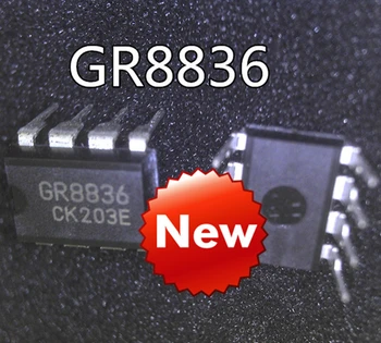 Nový, originálny AC-DC ovládač čip GR8836 12W-40W vysoko integrované pulse width modulation controller [DIP8]