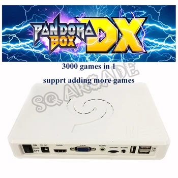 Nový Pandora Poľa DX 3000 v 1 s 34*3D Hry Wirelesss Doske Uložiť Hru Pokrok zaznamenala Vysoké Skóre majú 3P 4P hra