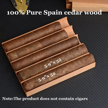 Nový Príchod Cigaru Zásobník Cigaru Spoločník Premium španielsky Cédrového Dreva Prípade Cigary humidor 5 Slotov Cigarové Príslušenstvo na Predaj