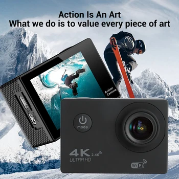 Nový Príchod H9 Akčné Kamery Ultra HD 4K/30fps WiFi 2.0-palcový 170D Podvodné Nepremokavé Prilba Nahrávania Videa, Kamery Športové Vačky