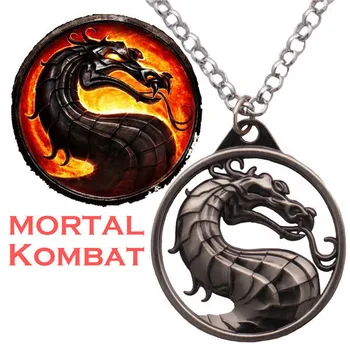 Nový Príchod Hry Mortal Kombat Náhrdelník Kvalitné Zliatiny Dragon Reťazca Náhrdelník Pre Mužov, Darčeky