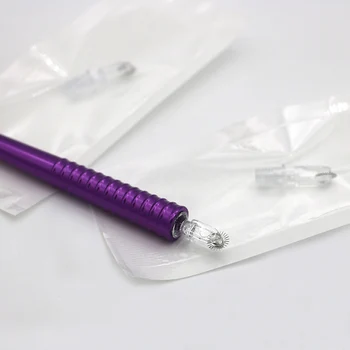 Nový Príchod Kórea 30pcs Jednoduché Farba Valčekové Čapy Microblading Ihiel na Vyšívanie Pero Permanentného make-upu Hmla Tieňovanie Ihly