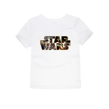 Nový Príchod Leta Deti T-shirt Star Wars Tričko Pre Deti Krátky Rukáv Tlačiť Bežné Chlapci Dievčatá Tees Bavlny O-krku Topy