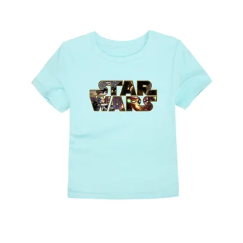 Nový Príchod Leta Deti T-shirt Star Wars Tričko Pre Deti Krátky Rukáv Tlačiť Bežné Chlapci Dievčatá Tees Bavlny O-krku Topy