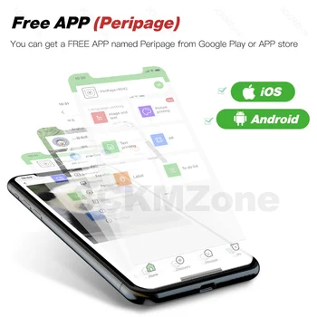 Nový Príchod Peripage A9 PRO Pocket Photo Tlačiareň Termálne Štítok Poznámky 300dpi Tlačiareň Android iOS Telefón, Tlačiareň, USB