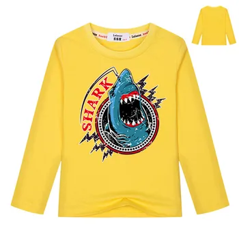 Nový Príchod v Pohode Veľký Žralok, t košele hot predaj Chlapci Módne Osobnosti Košele Kvalitné Značky Mäkké bežné topy Skateboard Tees