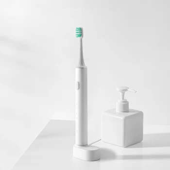 Nový Pôvodný Xiao Mijia Nabíjateľná Elektrické Sonická zubná Kefka-T500 IPX7 Nepremokavé Modré, Ružové a Biele Vybrať Zubná Kefka