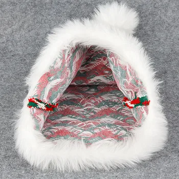 Nový Roztomilý Módne Pletené Dlho Lemovaný Vianočné Hat Červený A Zelený Klobúk Santa Plyšové Klobúk Santa Spp Strana Dodávky