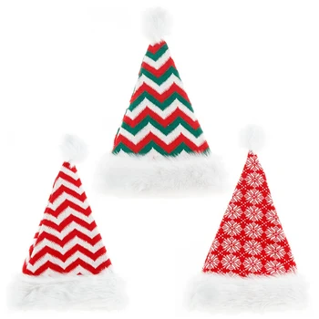 Nový Roztomilý Módne Pletené Dlho Lemovaný Vianočné Hat Červený A Zelený Klobúk Santa Plyšové Klobúk Santa Spp Strana Dodávky