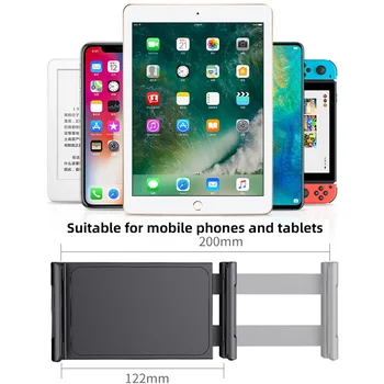 Nový Skladací Dlhé Rameno Lenivý Mount Držiak s Držiakom Svorky pre iPad Tablety, Mobilné Telefóny Statív pre Nahrávanie Videa Blogerov