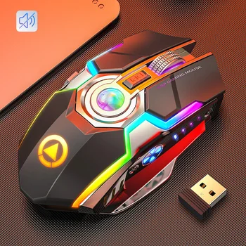Nový USB Bezdrôtová Myš, 1600DPI, USB 2.0 Prijímač Optická Počítačová Myš 2,4 GHz, Ergonomické Myši Na Notebook Zvuk z PC Silent Mouse