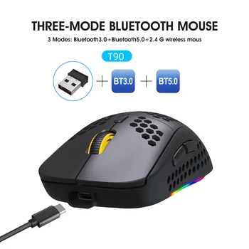 Nový USB Bezdrôtová Myš pre Hranie Počítačových hier Myši 3600DPI Nastaviteľné Myši Hráč Myší Bezdrôtový Mause Pre PC, Notebook, LOL