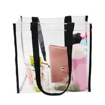 Nový veľkokapacitný Dámy Tote Bag PVC Ženy Kabelky Tašky cez Rameno, Módne Transparentné Pláži Shopper Taška Bolsas