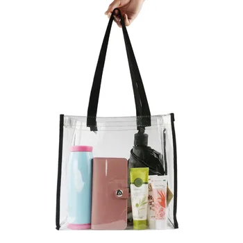 Nový veľkokapacitný Dámy Tote Bag PVC Ženy Kabelky Tašky cez Rameno, Módne Transparentné Pláži Shopper Taška Bolsas