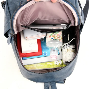 Nový veľkokapacitný Módne Batoh Vysokej Kvality Usne Batohy pre Školy Dospievajúcich Dievčat Jednoduché Lady Cestovné Bookpack Sac