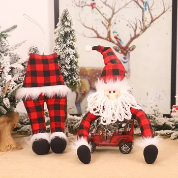 Nový Vianočný Strom Dekorácie Santa Claus Objať Strom Bábika Elf Holiday Home Shopping Mall Dekorácie Dodávky