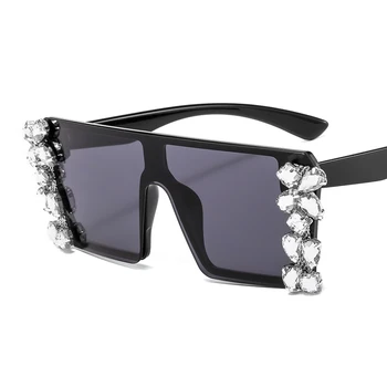 Nový vintage módy námestie Gradient slnečné okuliare ženy muži 2020 luxusné značky dizajnér slnečné okuliare S kamienkami retro okuliare