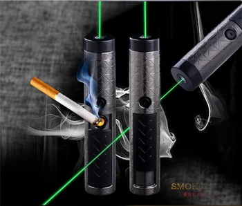 NOVÝ Vonkajší prežitie ľahšie USB armády zelený laser astronómie Puntero cigaretový zapaľovač zelené laserové ukazovátko pero elektronické ľahšie