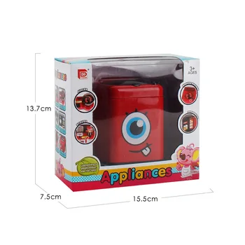 Nový štýl Mini Simulácia červená práčka Hračky Predstierať, že hrať tvorivé deti hračky, Nábytok, Vzdelávacie Hračka