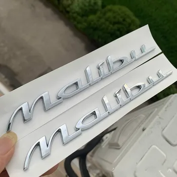 Nový Štýl Pre Chevrolet Malibu Zadné Ostrohové Znak Nálepky Bočné Dvere, Blatník Logo Skript Odtlačkový