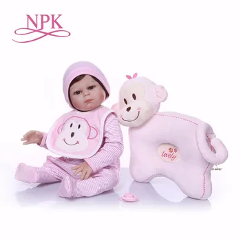 NPK Boneca Reborn malý ružový pes Silikónové Vinyl Reborn Baby Doll Hračky Realisticky Dieťa Narodeniny, Vianoce, Darček HOT HRAČKA pre dievča