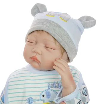 NPKDoll Semi-Mäkké Silikónové Vinylové Bábiky Baby Realistické Novorodenca Bábiky Realisticky bebe Reborn Bábiky Baby pre Deti