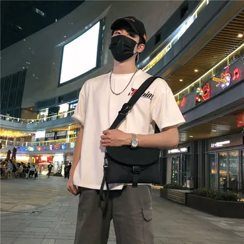 Nylon Crossbody Ramenní Taška Hip Hop Streetwear Funkčné Taktické Cestovné Puzdro, Messenger Školské Tašky Teenager 2019 móda