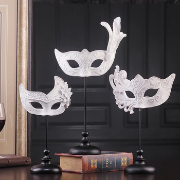 Nádherné Antické Striebro Maska Figúrky Živice Ozdoby Pre Domáce Dekorácie Vlastnoručne Vyrobenú Masku Remesiel Starožitné Dekor Dary