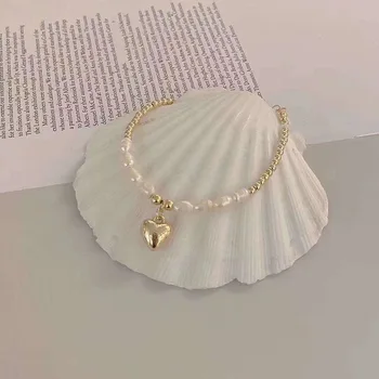Náhrdelník pre Ženy Milujú Nepravidelný Perlový Náhrdelník Ženy Móda 2020 Nové Krku Reťaz Šperky Veľkoobchod