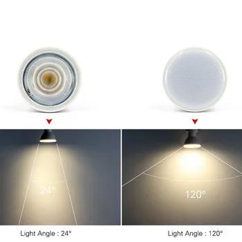 Námestie Biely Downlight Zapustené Osvetlenie Auta montáž KLASU 6W LED Žiarovka GU10 MR16 Stropné Bodové svietidlo S MR16/GU5.3 Zásuvky