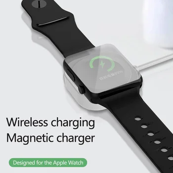 Námestie Magnetické Malé Nabíjačku pre Apple Hodinky 6 5 4 3 2 Smart Indukčné Sledovať Nabíjanie USB Prenosné Nabíjačky Smart Príslušenstvo