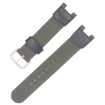 Náramkové Hodinky Príslušenstvo Army Zelená Nylon Watchband pre Casio SGW-100 SGW100 black Nepremokavé Popruh Výmenu Vodičského Šport