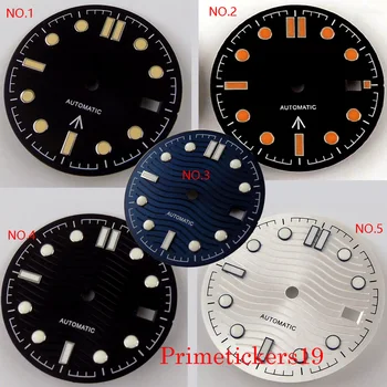 Náramkové hodinky Sterilné Dial Fit NH35 Automatický Pohyb S Dátumom Okno, Svetelný Známok z Nehrdzavejúcej Ocele, Hodiniek Výmena