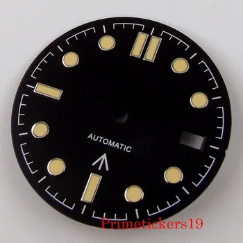 Náramkové hodinky Sterilné Dial Fit NH35 Automatický Pohyb S Dátumom Okno, Svetelný Známok z Nehrdzavejúcej Ocele, Hodiniek Výmena