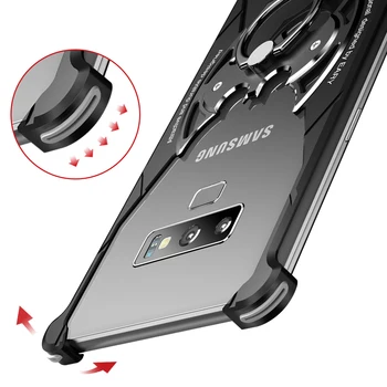 OATSBASF Bat Dizajn Nárazníka s Airbag Kovové puzdro pre Samsung Galaxy note 9 S9 S9+ Plus shell s Krúžok Držiak zadného krytu prípade