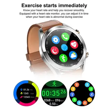 Obchodné i12 Smart Hodinky Mužov Bluetooth Hovor plne Dotykový Displej 8G Pamäte Smartwatch Pre Android IOS Športové Fitness Tracker