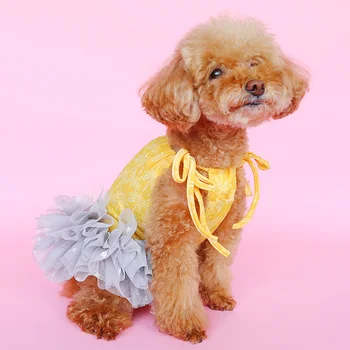 Oblečenie Pre Psy, Teddy, Bradáče Pomeranian Chihuahua Bišonika Frise Roztomilé Zvieratko Oblečenie Princezná Šedá Star Podväzkové Sukne