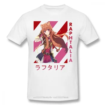 Oblečenie Vychádzajúceho zo Štítu Hrdina Naofumi Iwatani Filo Anime Červená Raphtalia Módne tričko Krátky Rukáv