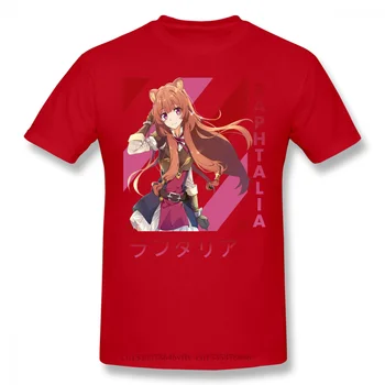 Oblečenie Vychádzajúceho zo Štítu Hrdina Naofumi Iwatani Filo Anime Červená Raphtalia Módne tričko Krátky Rukáv