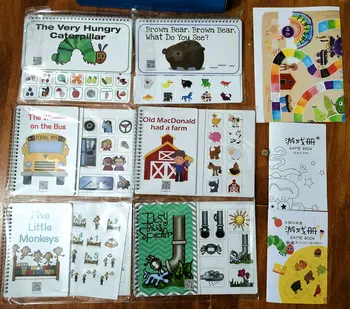Obrázkové knihy, medveď Hnedý veľmi hungry caterpillar Pokojnej kniha pre batoľa Skoro Vzdelávacie hračka Montessori Hračky