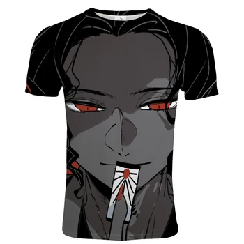 Obľúbené Anime T-shirt Démon Vrah Kimetsu Č Yaiba 3D Vytlačené Mužov Bežné Streetwear Módy Jar Leto Hip Hop Tričká Topy