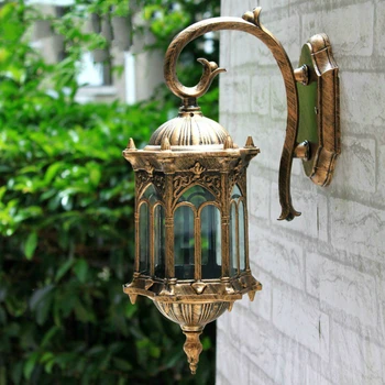 Obľúbené retro vonkajšie nástenné svietidlo priaznivé európe villa sconce lampa nepremokavé vonkajšie záhradné dverách osvetlenie hot predaj