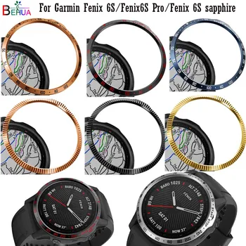 Oceľový Rám Krúžok Styling Prípade Pre Garmin Fenix 6S / 6S Pro / Fenix 6S sapphire Smartwatch rám Priľnavé Ochranné Pokrytie Nové