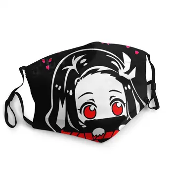 Ochrana je Maska Nezuko Kamado Zábavné Unisex Démon Vrah Kimetsu Č Yaiba Japonské Anime Umývateľný Textílie Maska Ochrana