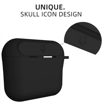 Ochranné Silikónové Slúchadlá Prípade Slúchadlá Accessorie pre Skull Candy Indy Módne Mäkké Prípade Box s Hákom pre Skull Candy Indy