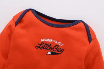 Odbavenie Predaj 3KS Detské Súpravy Bavlna Cartoon Oblečenie Nastaviť Unisex Dieťa Kombinézach Jeseň Novorodenca Oblečenie